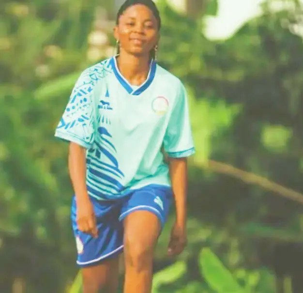 Nchout Ajara Njoya sous le maillot de Lekié FF.