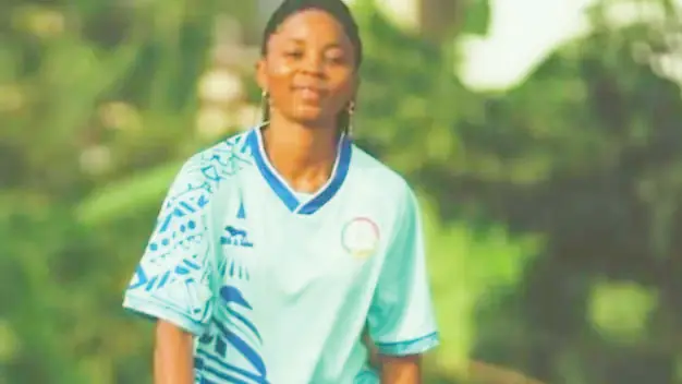 Nchout Ajara Njoya sous le maillot de Lekié FF.