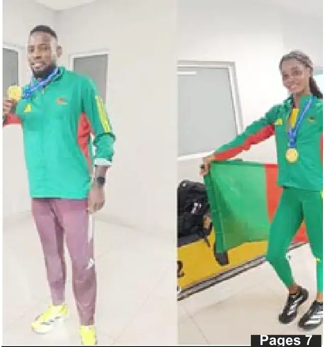 Emmanuel Eseme et Herverge Kole Etame, têtes de file du sprint camerounais à Glasgow.