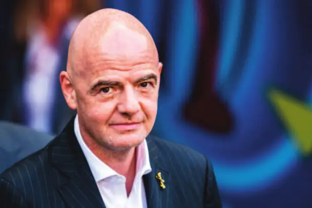 Portrait de Gianni Infantino, président de la FIFA.