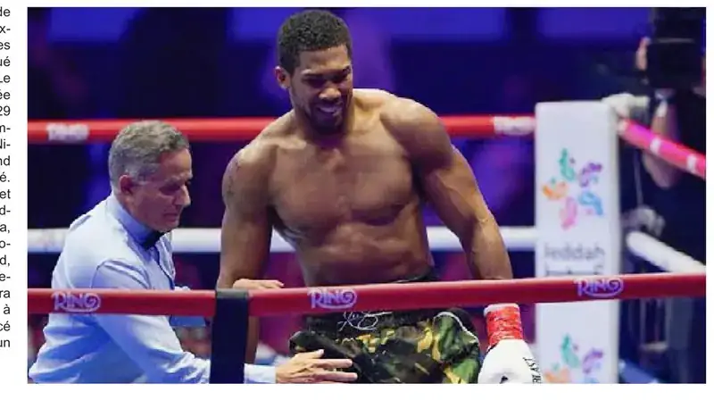 Anthony Joshua a conclu par un KO au deuxième round pour son retour sur le ring.