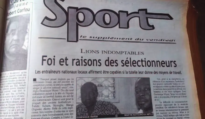 Le supplément Sport du quotidien Mutations : « Lions indomptables : foi et raisons des sélectionneurs ».