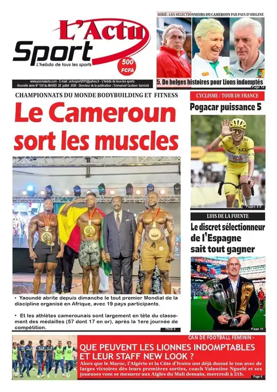 Une de L'Actu Sport N° 150